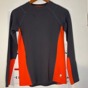 Grey and Orange Fila Sport